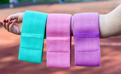 Комплектация тканевых фитнес резинок U-Powex Pro